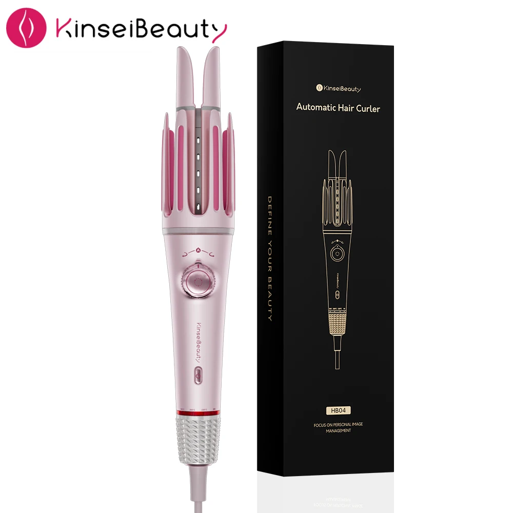 

Автоматическая плойка Kinseibeauty с защитой от ожогов, ионизацией, для создания крупных волн, набор «все в одном», для придания объема, 3 насадки