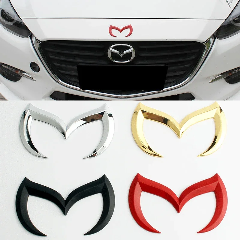 Car Sticker Metal Front Hood Rear Trunk Emblem Badge for Mazda 6 3 323 2 Axela Atenza Speed CX-4 CX-3 CX7 CX-5 CX9 CX-30 RX8 RX7