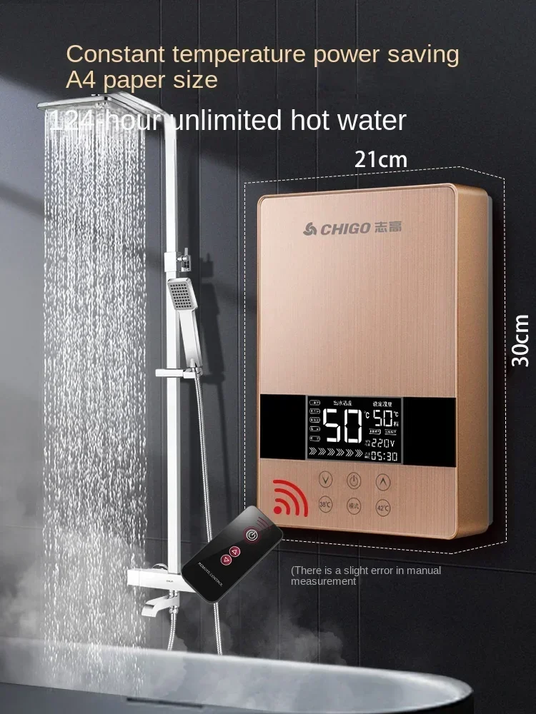 Chauffe-eau à demande électrique avec fonction de température constante, douche domestique, 220V