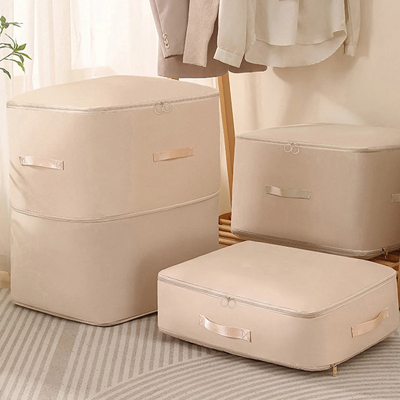 

Duvet Storage Bag Large Capacity Quilt Clothes Closet Cabinet Organizer Pouch Ultra Space Saving Self Compression Organizer