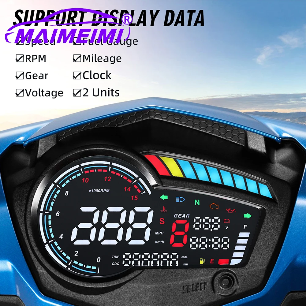 2026 Motorrad-Armaturenbrett Tachometer für Sniper 150 v1 DIGITALER ZÄHLER für Yamaha Y15 Y15ZR V1