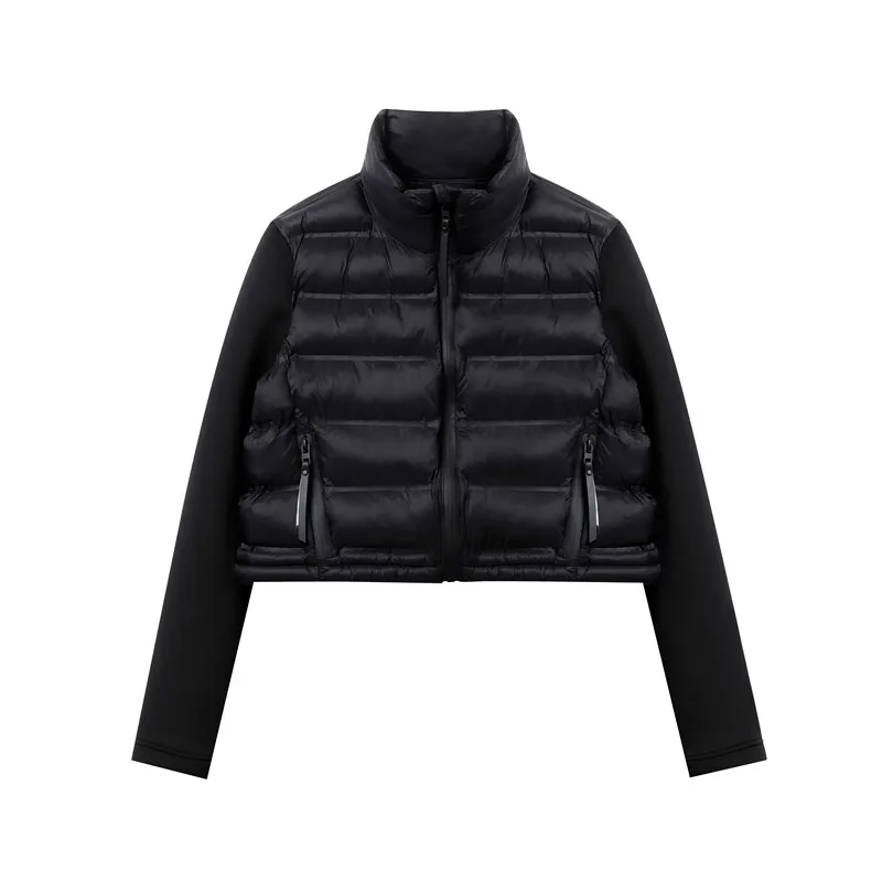 

Женская хлопковая куртка RARF, черная куртка на молнии с воротником-стойкой