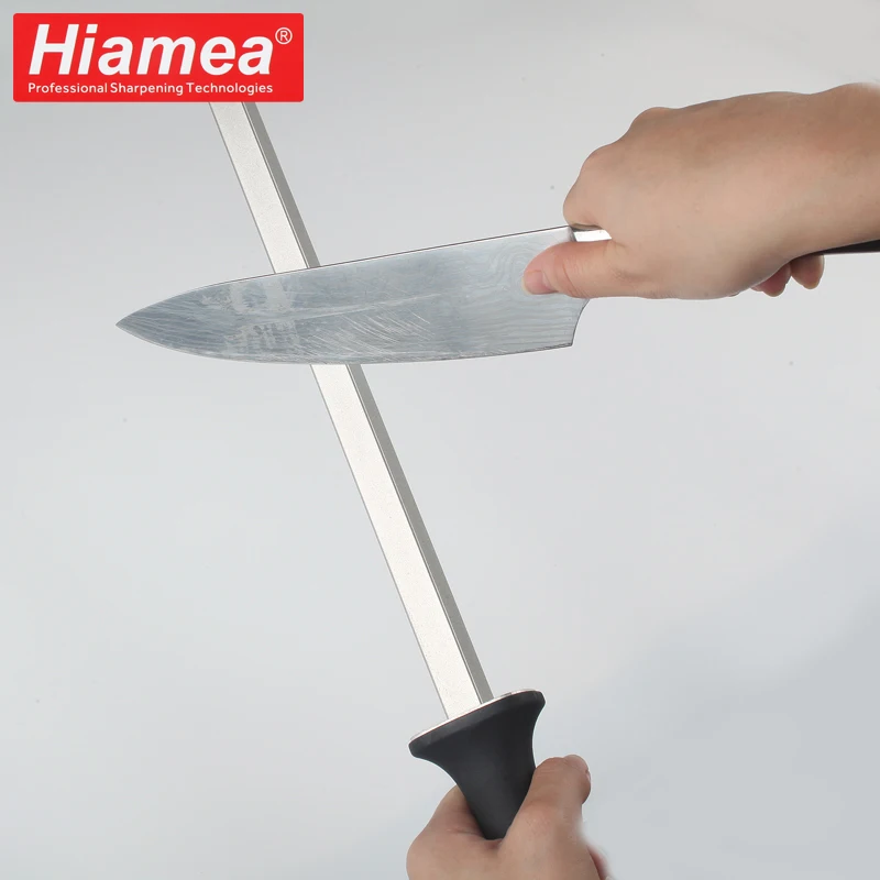 

8-12Inch High Quality Diamond Knife Sharpener Rod 360/600 Girt Non-slip Mat Professional Sharpening Steel Sharpener Stone Tool
