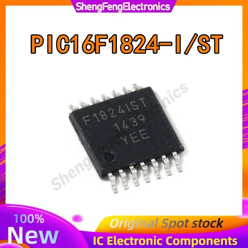 

5PCS PIC16F1824-I/ST PIC16F1824-I PIC16F1824 PIC16F PIC16 P TSSOP-14 IC MCU Chip Electronic Components