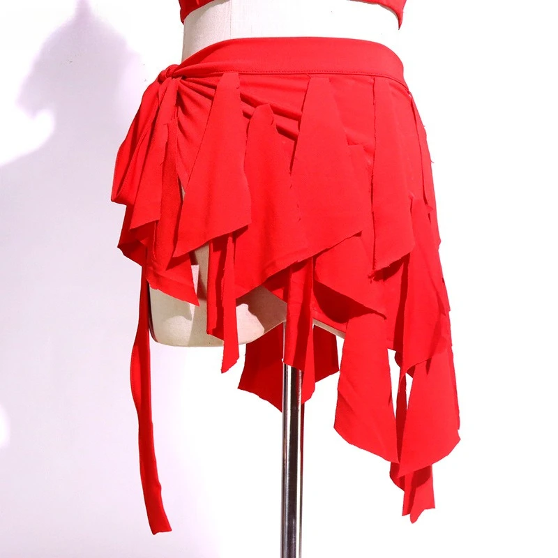

Customized Belly Dance Hip Scarf Skirt New Master Style Bohemian High Elasticity Tassel Hip Scarf BL228