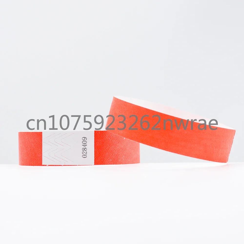 Disposable DuPont paper bracelet identification waterproof tamper-proof children's playground swimming pool wrist band tickets