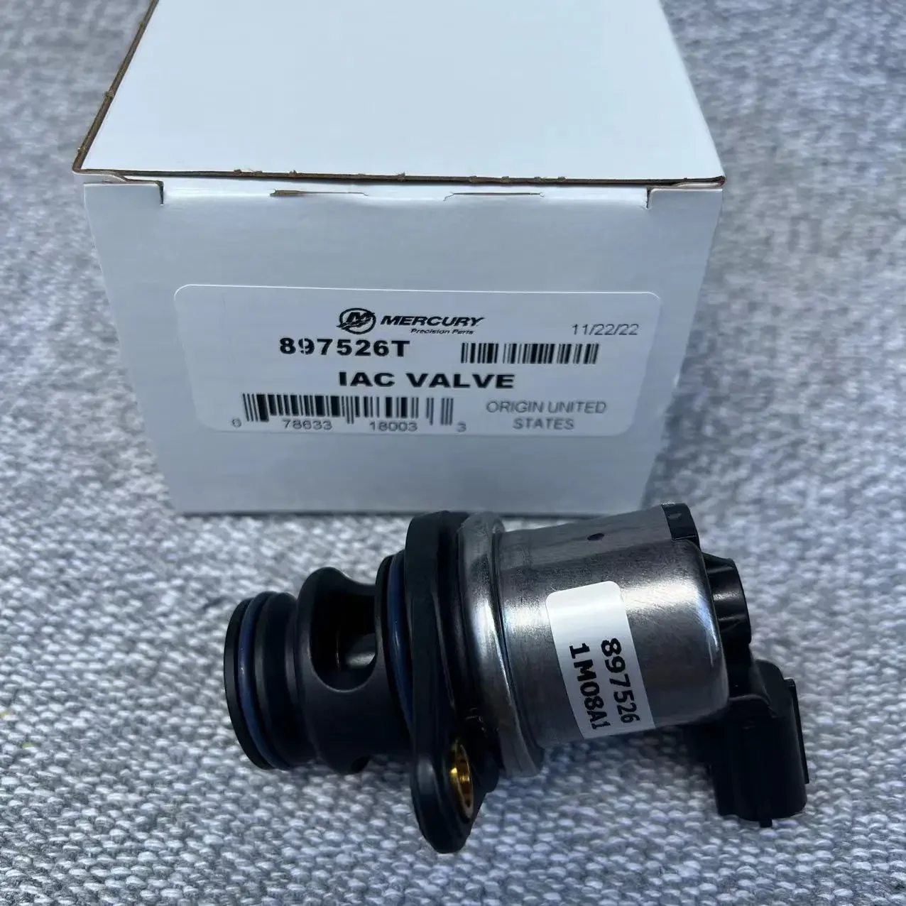 Mercúrio 897526 4 tempos 75-90-115-150-250 cavalos de potência motor de popa válvula de controle de ralentí válvula de ralentí