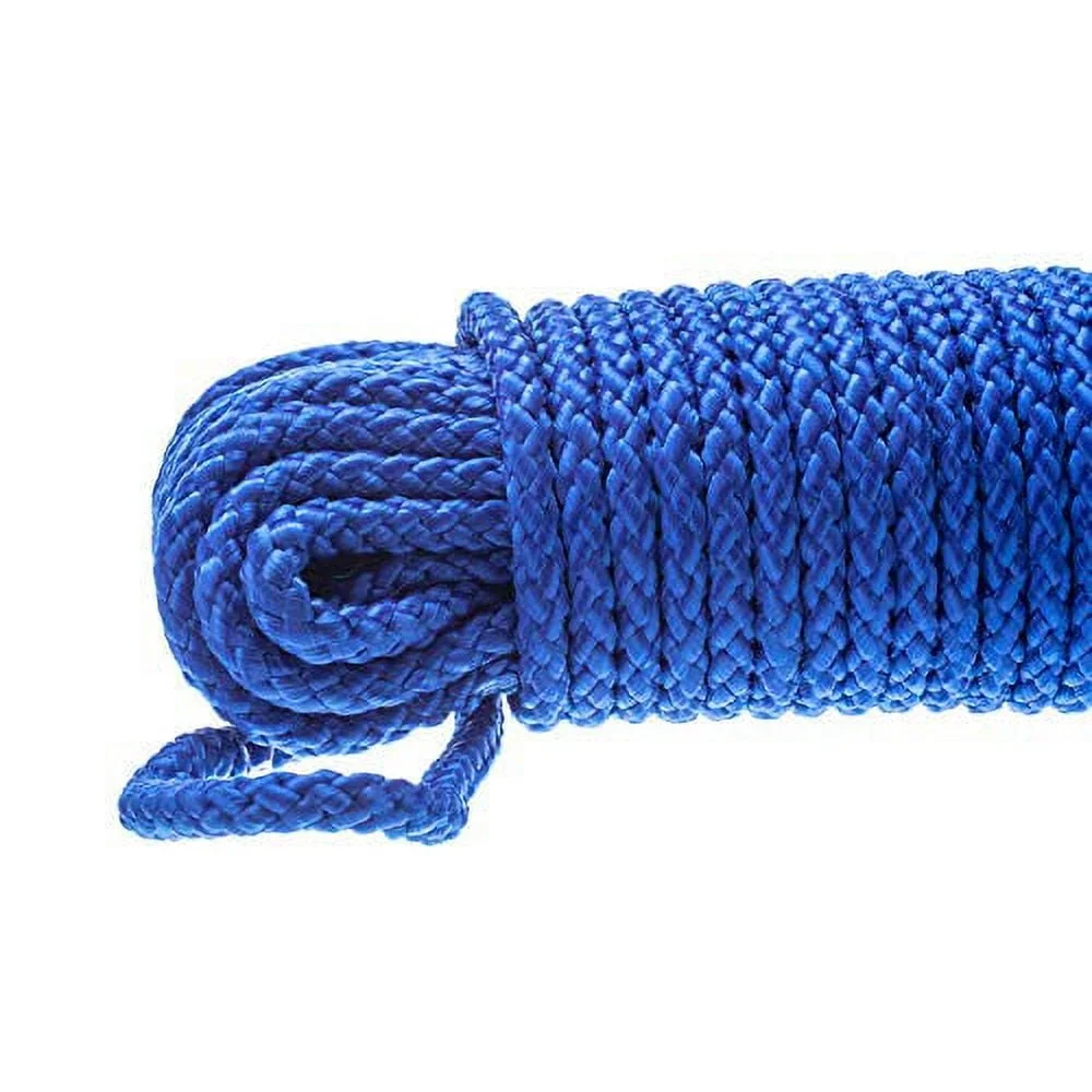 유틸리티 로프 나일론 플로팅 라인 5/16인치 x 50피트 해양 등급 부패 방지 최대 하중 175파운드 내구성 있는 야외 사용