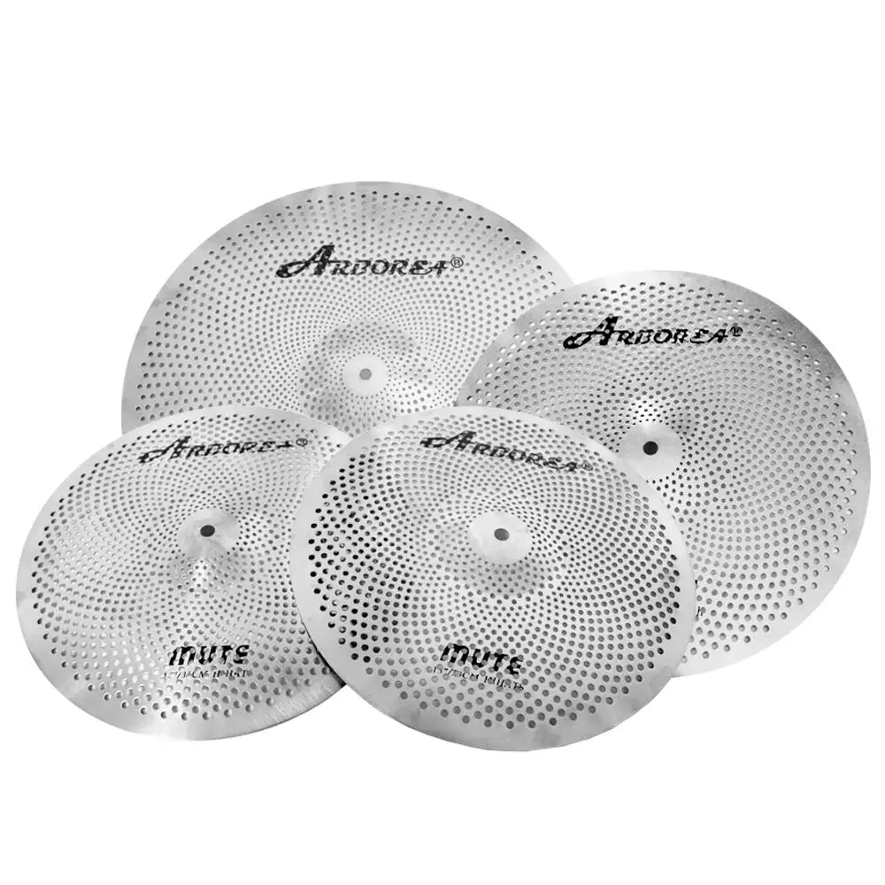 

Arborea Sliver Mute Cymbal 2 Sets 13 inch Hi-Hat+16 inch Crash+20 inch Ride