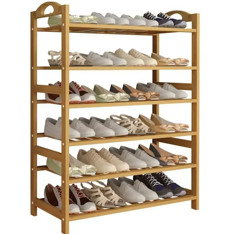 

Bamboo Wood Shoe Rack Entryway Shoe Shelf Storage Organizer plant Stand home Storage Shelf Rack Organizer For Bathroom Kitchen