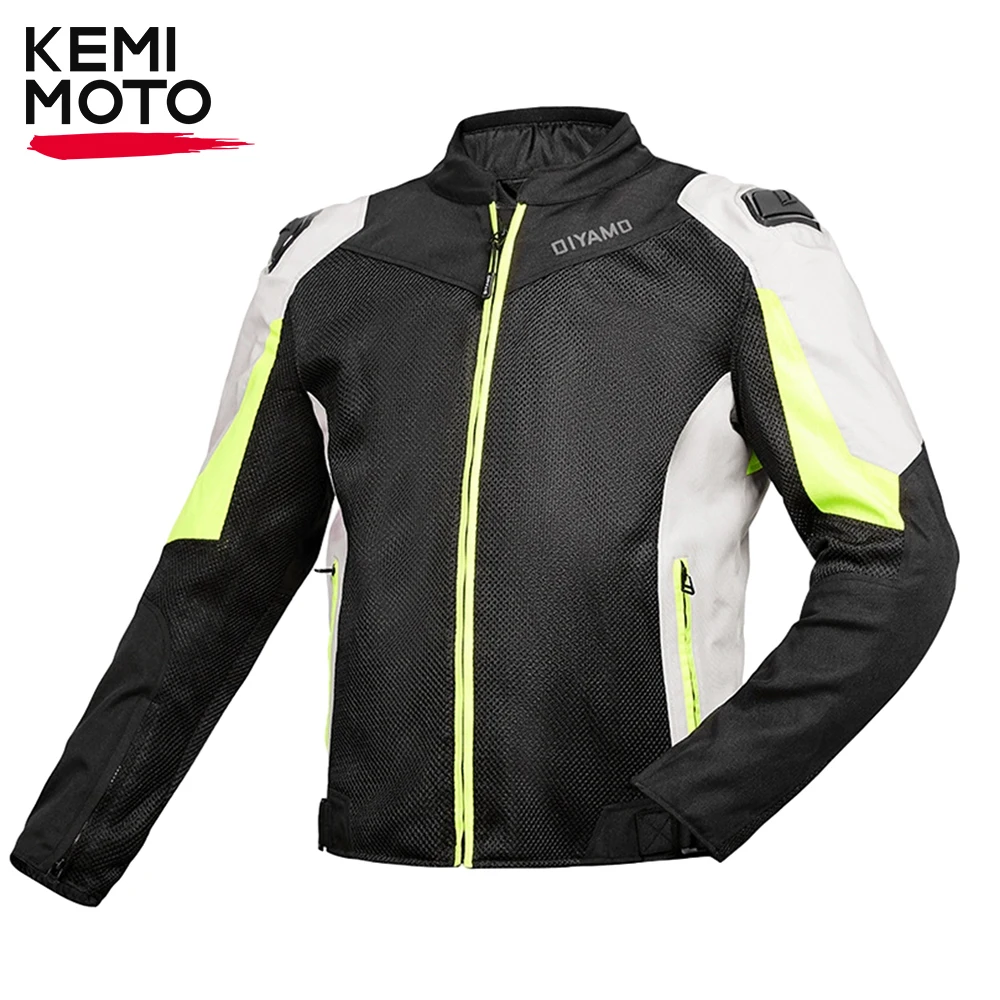 

Motorcycle Men Jacket Summer Mesh Jacket Breathable Jacket Racing Knight Clothing Anti-Fall 6 Colors Protector Gear Windproof