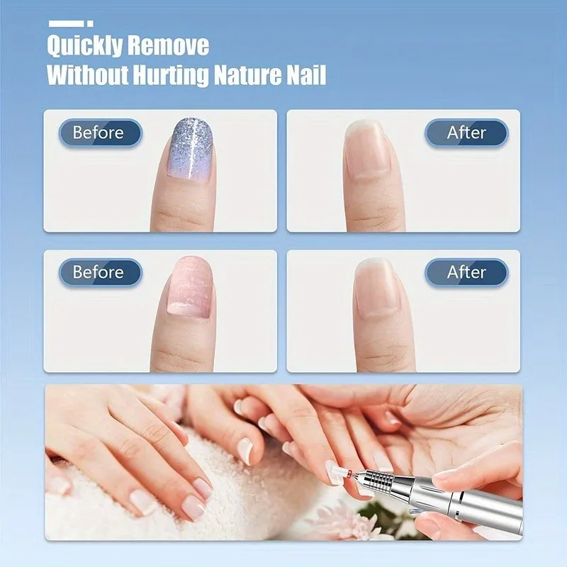 13 pièces/ensemble 3/32 "ensemble de forets à ongles en carbure de diamant hypoallergénique adapté aux ongles en acrylique, cuticules, dissolvant de vernis à ongles