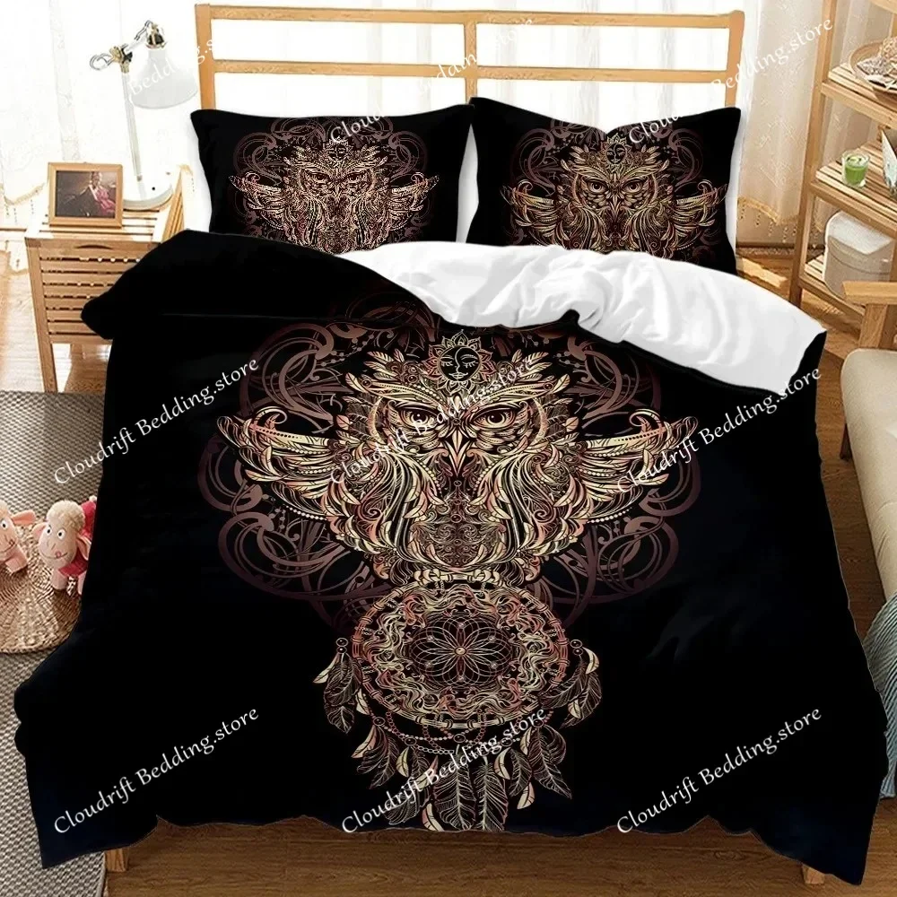 

Dream Catcher Duvet Cover Set White Horse Forest Dream Catcher Blue Bedding Set Double Queen King Size Polyester Qulit Cover026