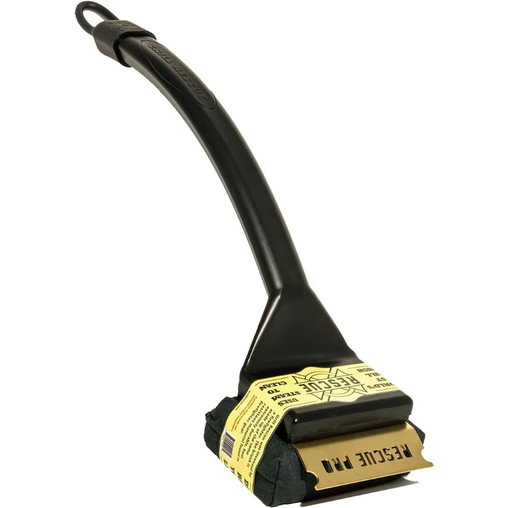 

Grill Rescue BBQ Replaceable Scraper Cleaning Head, [Rescue-Upgraded], Bristle Free, Durable and Unique Scraper Tools for Cast I