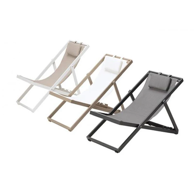 Outdoor Folding Beach Chairs Ultralight Portable Sun Loungers Portable Beach Chair Travel Picnic Metal Furniture Silla FYBC