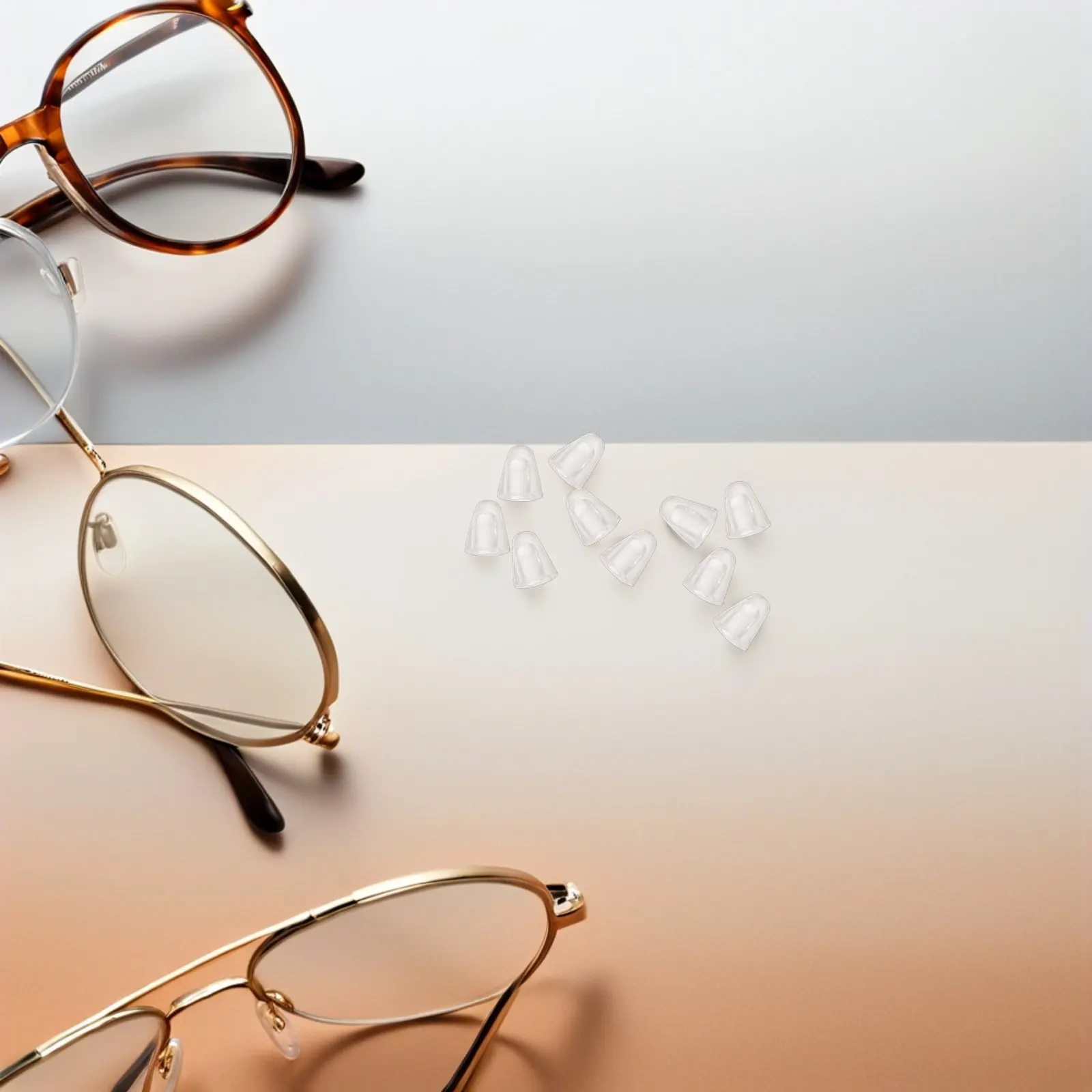 

1200 шт. силиконовых заглушек для безободковых очков, прозрачные, надежно фиксирующиеся, маленькие сменные детали для очков