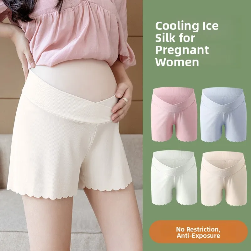 Kadetts Materni Se Broek Lage Taille Ijs Zijde Dunne Zomer Bot Damesondergoed Casual Vrije tijd Faion Polyestervezel