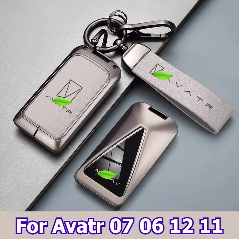 For Avatr 07 06 12 11 2025 2026 Car Key Case Zinc Alloy Keychain Key Fob Cover Buckle Personalized Protective Case Accessoroes