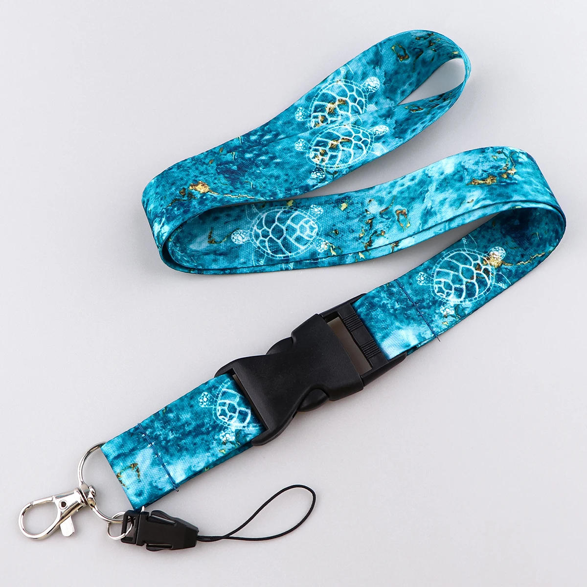 Ocean Sea Turtle Lanyards For Keychain Neck Strap ID Badge Holder Mobile Phone Hang Rope Keyring Accessories Gifts - view 2