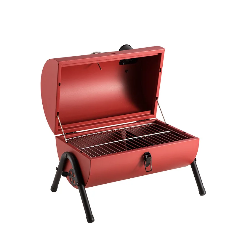 Portable Outdoor Barbecue Oven Household Indoor Charcoal Full Set Of Tools Small Outdoor Barbecue Skewers Thickened Carbon Grill