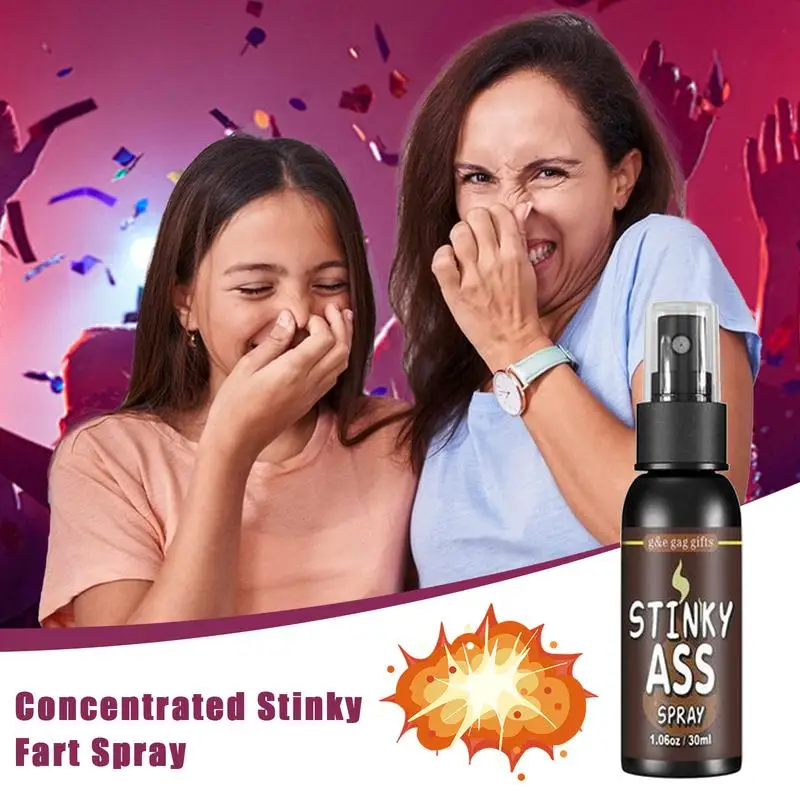 Novidade Fart Spray Toy para Crianças e Adultos, Extra Forte, Stink Poop Prank, Prank, Gag Gift, Inclui Perfume de Banheiro, Piada Prática