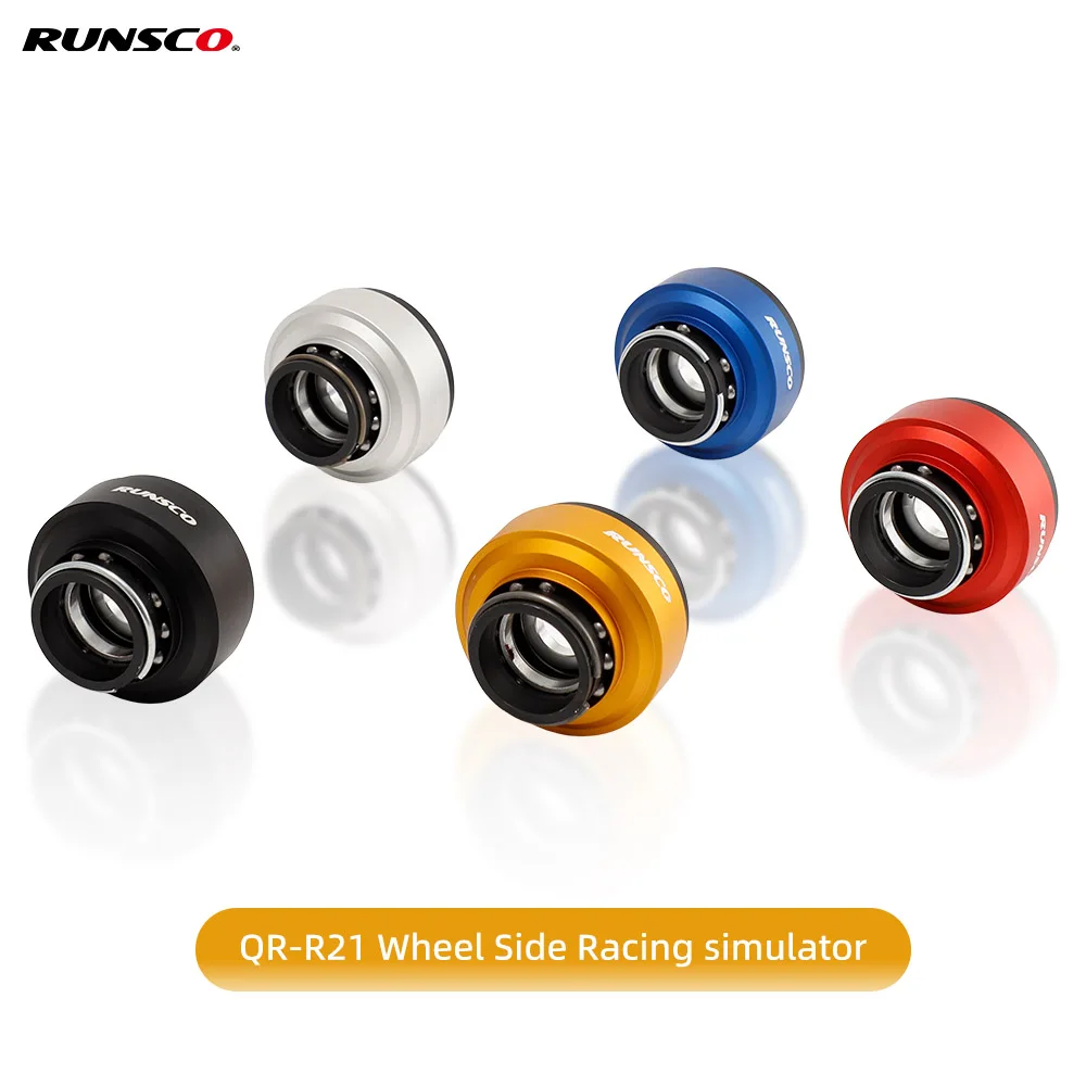 Runsco Quick Release Wheel Side Hub Steering Wheel Adapter for Racing Games PCD-6x70mm QR-R21W
