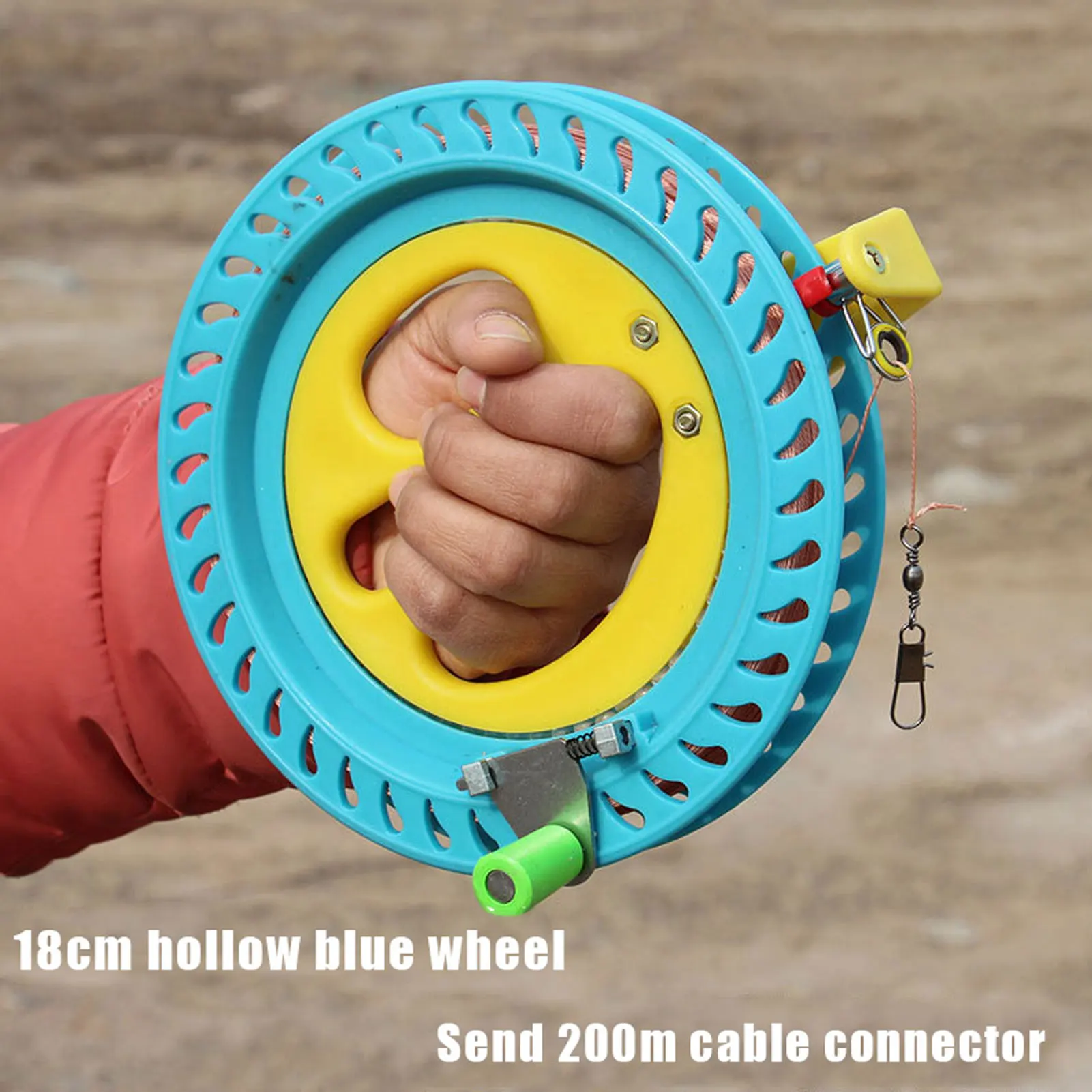 Grip Outdoor Kite String Reel Double Handle Wrapped Kite Wheel Smooth Rotation Ball Bearing Tool