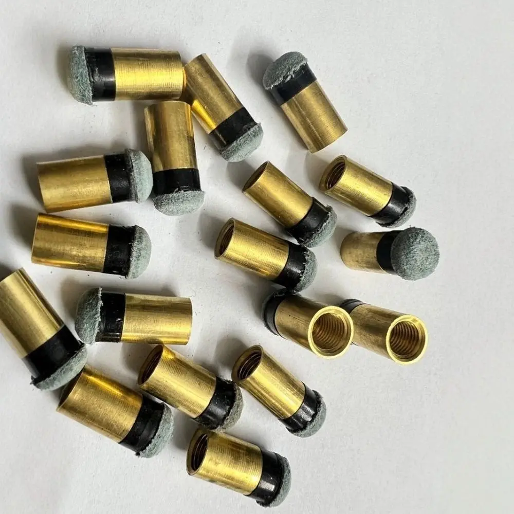 Billiard accessories 13MM Pool Cue Tips Copper Leather Billiard Cue Tips Cue Screw Tips Replacement Parts