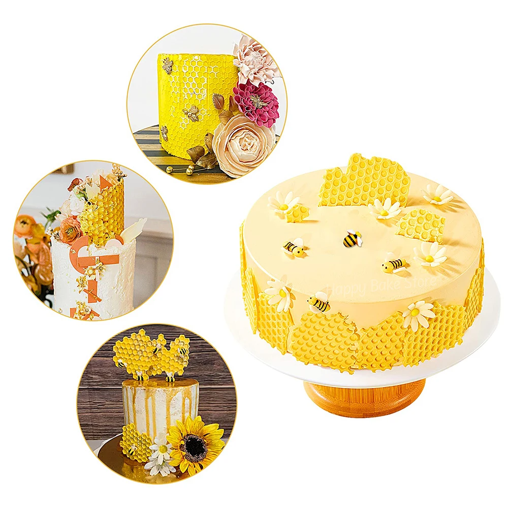 Honeycomb Fondant Mold, Silicone Bee Nest Cake Decorating Mould, For  Chocolate, Cupcake, Beehive Sugarcraft, Clay, Baking Tools