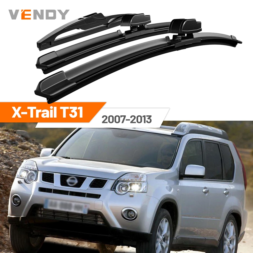 

Для Nissan X-Trail T31 2007-2013 (2008, 2009, 2010, 2011) — Комплект передних и задних щеток стеклоочистителя, аксессуары