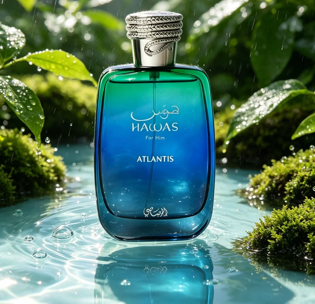 Hawas Atlantis For Him Perfume 100Ml, Must‑Have Fresh Scent For Spring‑Summer, Citrus Sea‑Salt Opens Vividly, Lavender Herbal Aroma Lingers, Cypress Musk Finishes, Deep‑Ocean Vibe, Fully Build Dashing Ocean Gentleman Temperament.