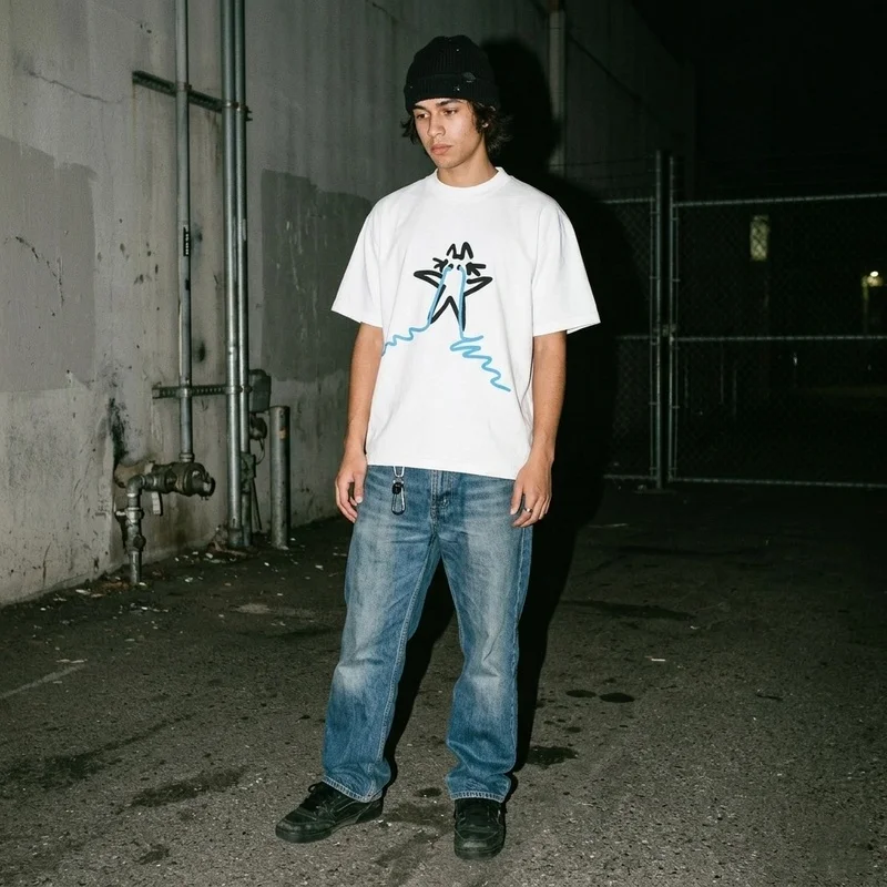Runtime Studio Motion Graphic Tee — Vintage Oversized T-Shirt