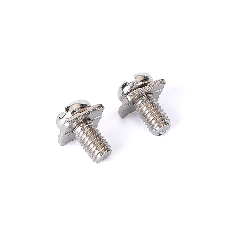 M3 M3.5 M4 M5 PM Square Washer Two Combination Screw Cross Round Head Pan Head Pad Nickel Plated Small Screws