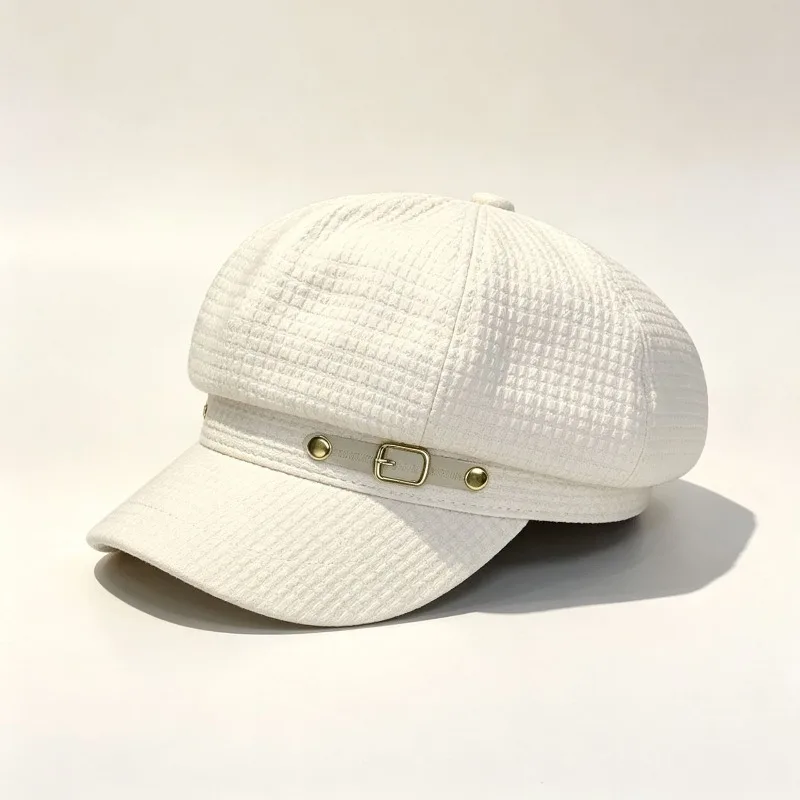 Women's Korean & Japanese vintage peaked newsboy cap, British-style beret