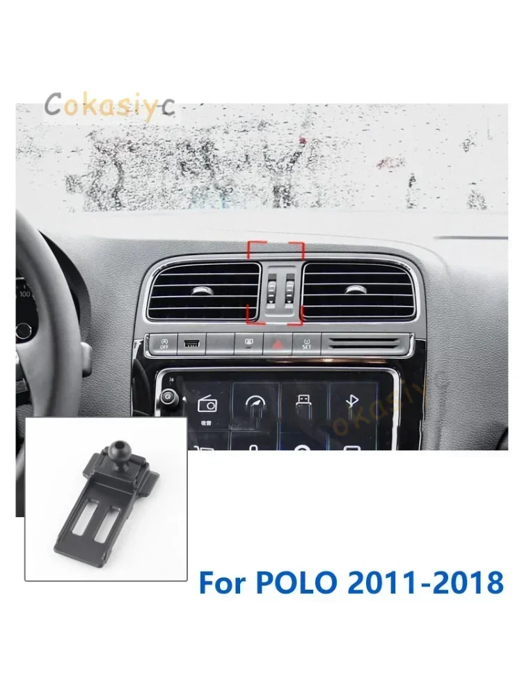 Supports de téléphone de voiture spéciaux pour Volkswagen POLO TCROSS, support GPS, Base fixe 17mm, accessoires 2011 2019 – 2023