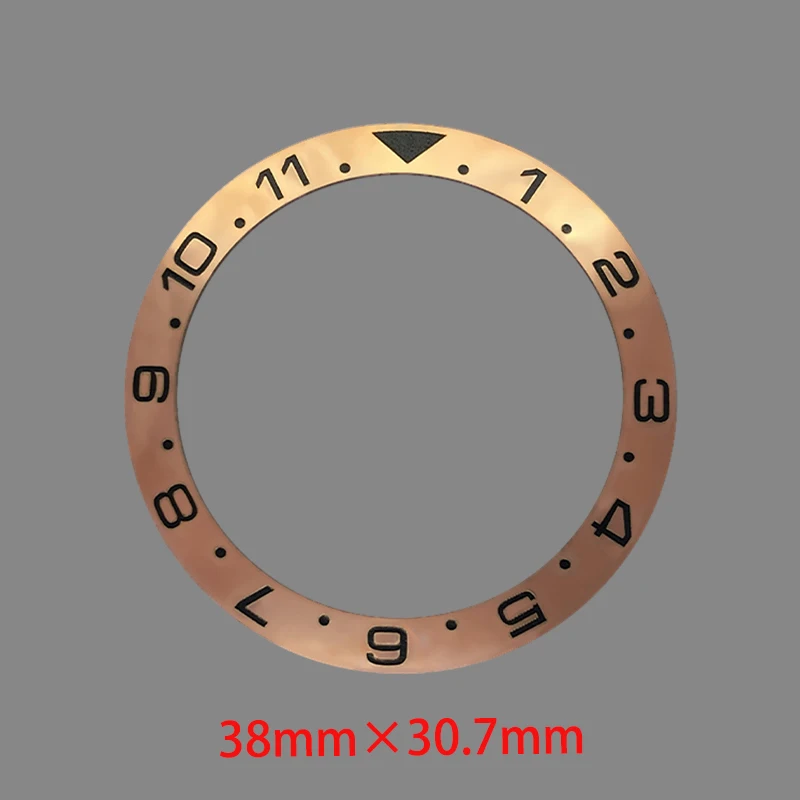 38mm Curved Ceramics Bezel Insert Fits GMT SUB SKX007 SKX009 Watch Case NH35 NH36 Movement Watch Bezel Rings Refit Accessories