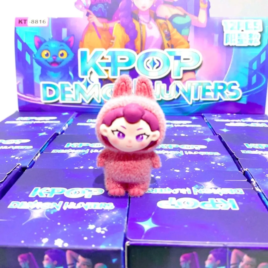 12 pçs K-POP caçadores de demônios reunidos boneca caixa cega mini figura dos desenhos animados bonito animação brinquedo periférico ornamento brinquedo decorativo presente