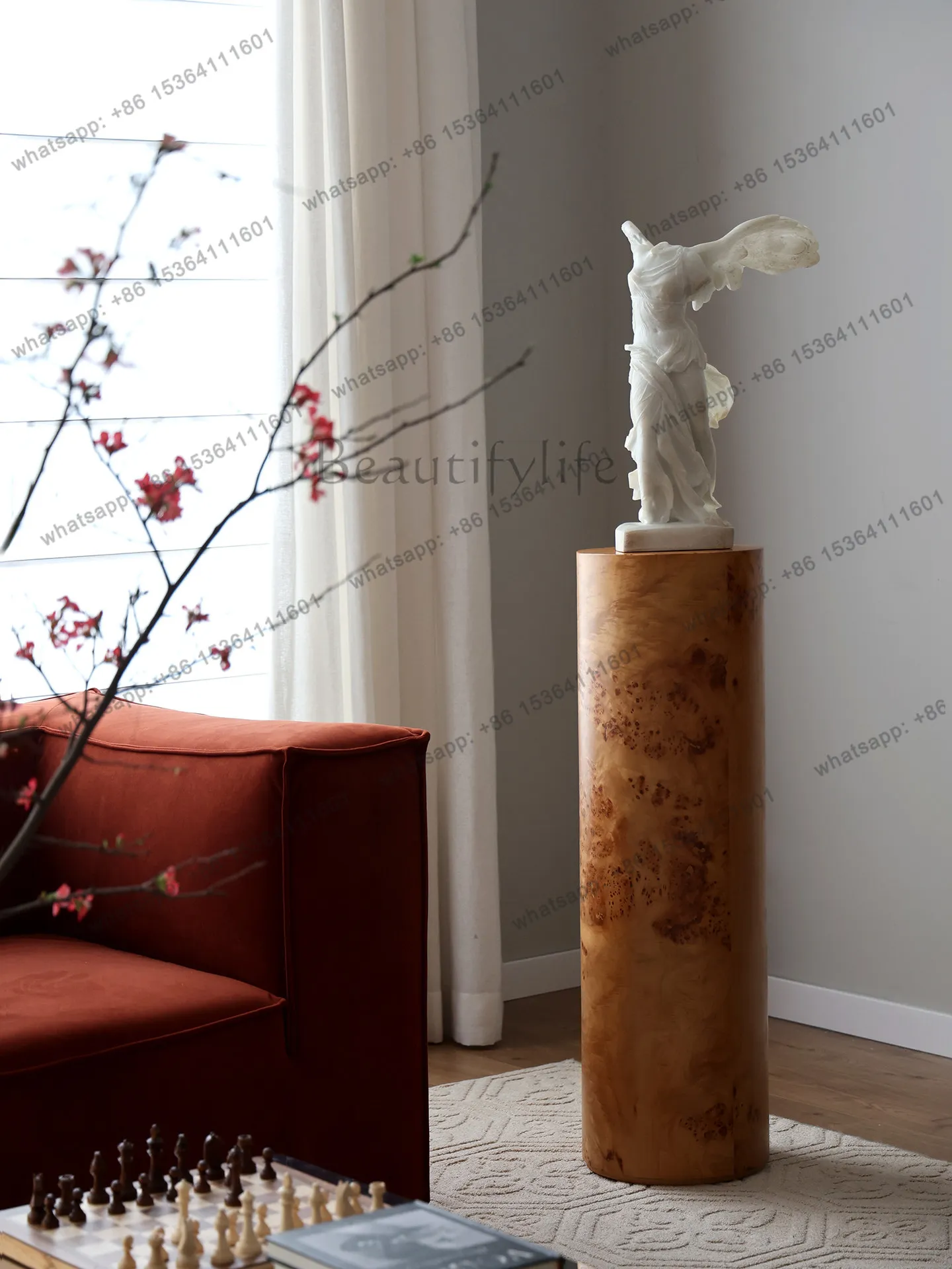 Greek Victory Muse Imitation Jade Portrait Sculpture Ornament Living Room Entrance Art Character Decoration