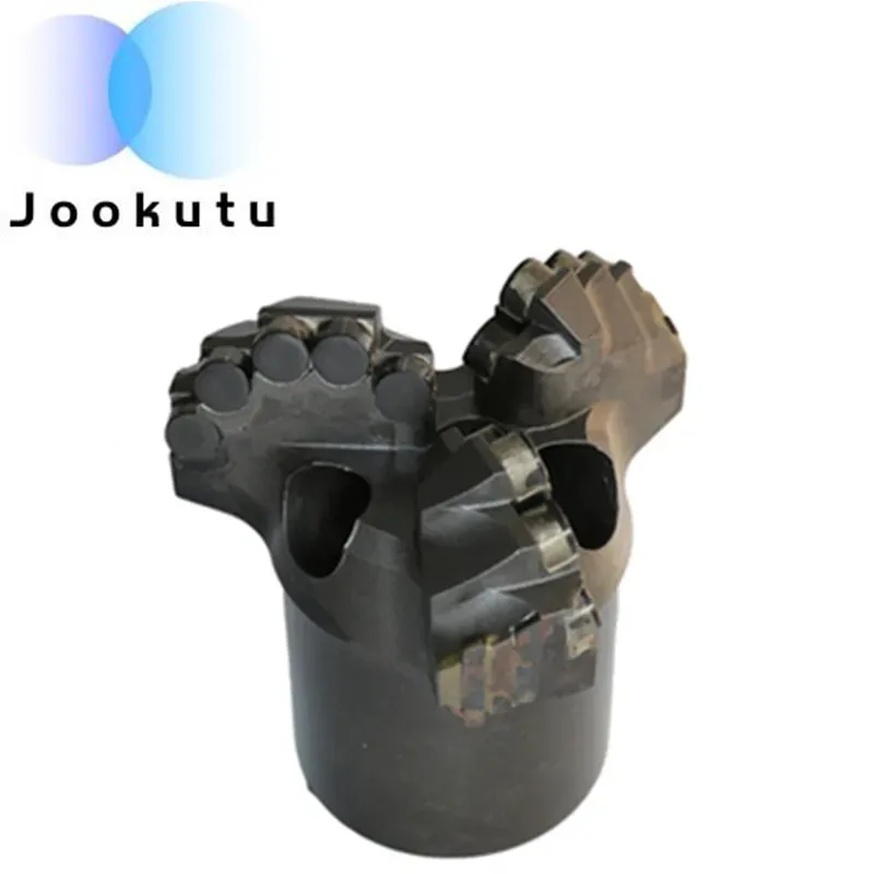 75mm-173mm PDC Diamond Non-core Drill Bit Machining Process 3 Wings Step Arc Water Well Rock Drilling Tool