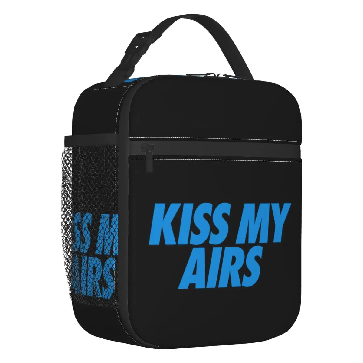 Kiss My Airs Insulated Lunch Tote Bag for Women Portable Thermal Cooler Food Lunch Box Kids School Children