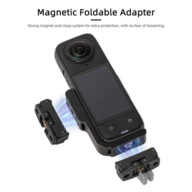 Комплект адаптеров SUNNYLIFE L-образной формы для Insta360 X4, горизонтальный и вертикальный кронштейн для съемки, магнитный адаптер, расширительный аксессуар-AAAE