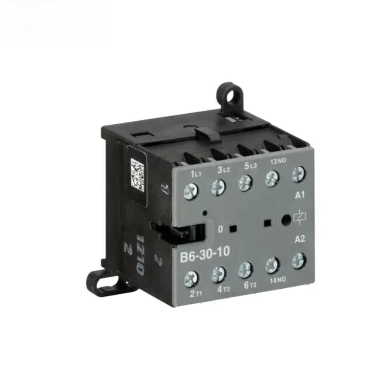 DIN Rail Mount Mini AC Electromagnetic Contactor B6-30-10 AC24/110/220 3 Poles 1 Normally Open Auxiliary Contact Control Relay