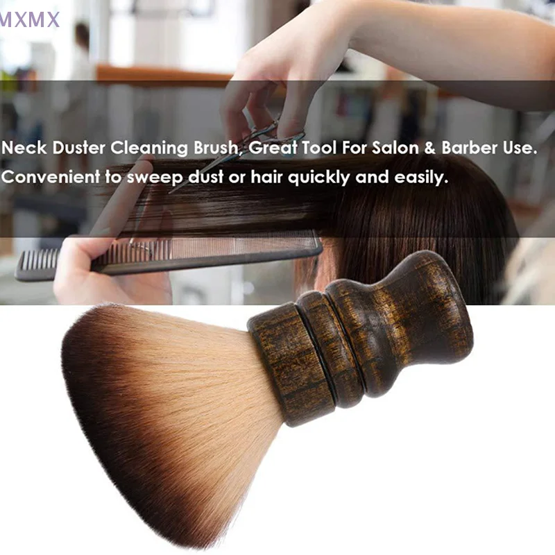 

Barber Soft Nylon Shaving Brush Wooden Handle Sweeping Hair Brush Portable Beard Brush Salon Cleansing Haircut Tool