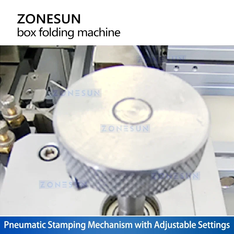 Zonesun Lock Bottom Cartoning Machine Cartoner Cardboard Box Making Equipment Carton Forming Machine ZS-KDJ100