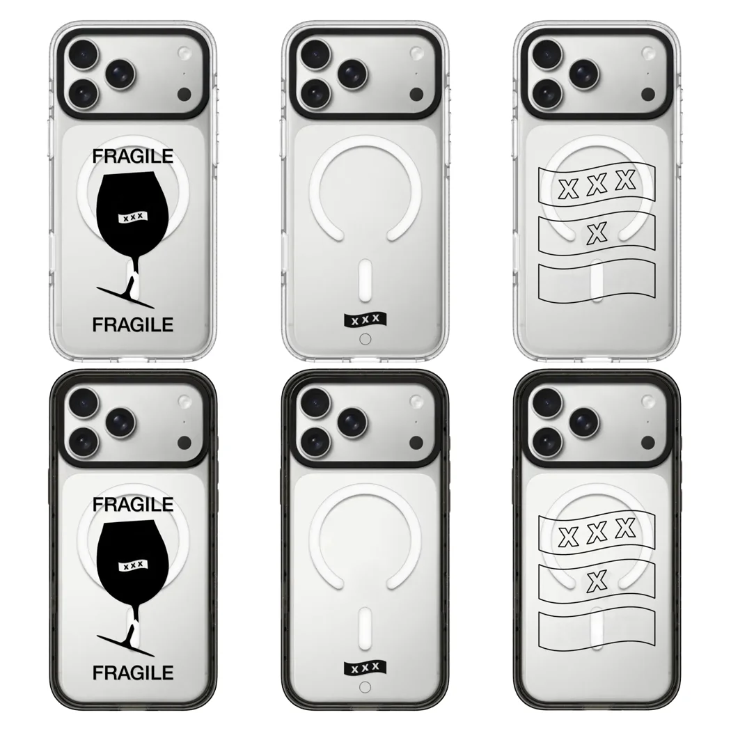 

X Pattern Acrylic Black Border Phone Cover for IPhone 12 13 14 15 16 17 Pro Max Case for IPhone 17Air