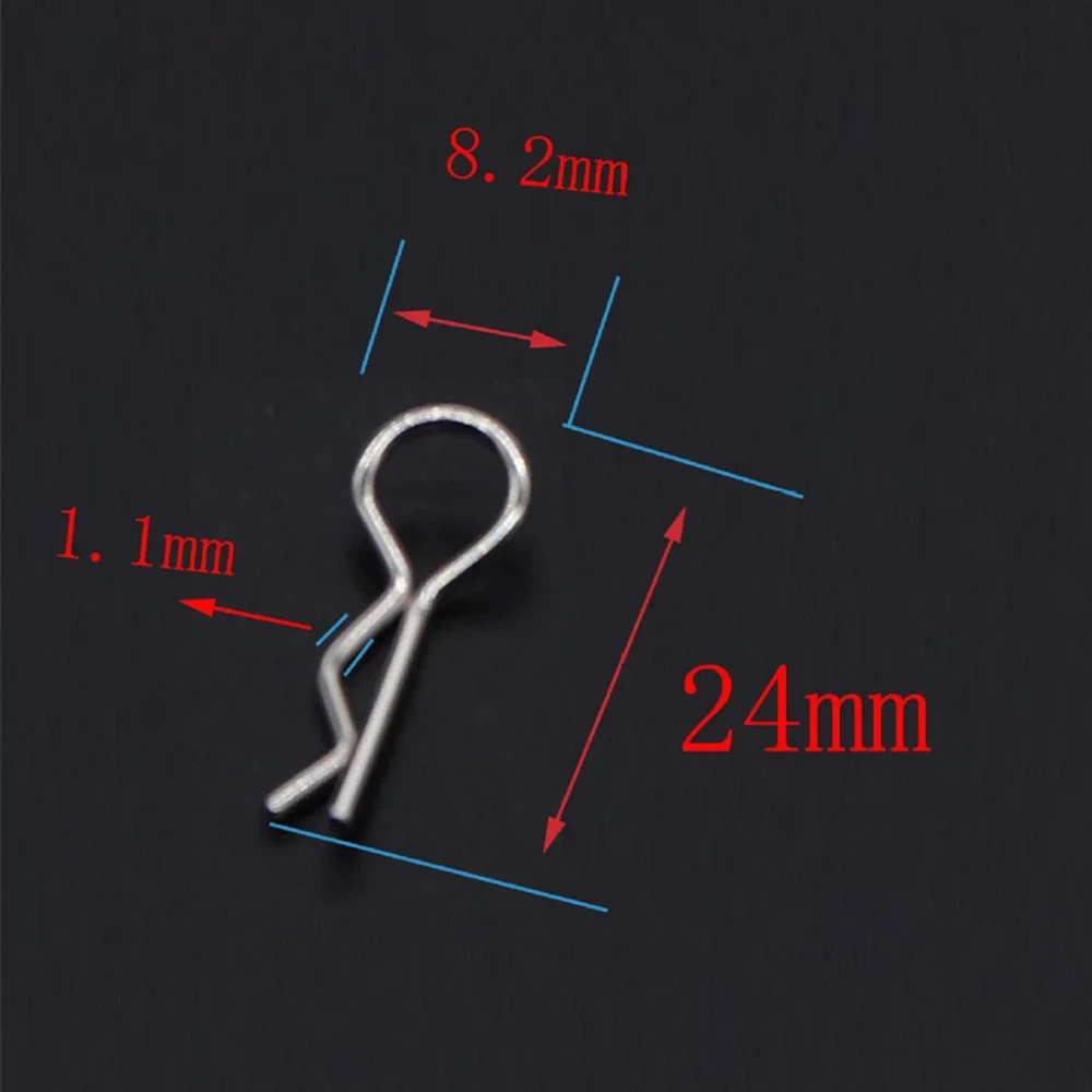 Rc Car 100pcs Parts 1/8 1/10 1/12 Rc Cars Shell Body Clips Pins Housing Latch R Buckles Fixed For Trx-4 Scx10 HSP