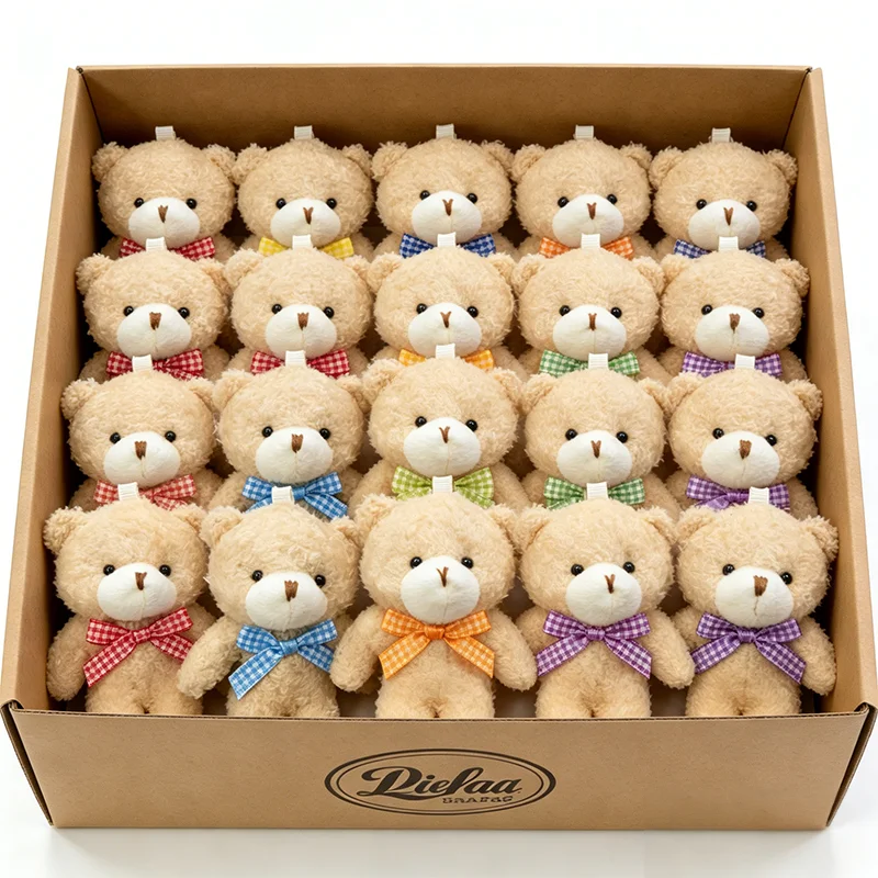 30/20/10 Stück Mini-Teddybären, kleine weiche Plüsch-Teddybären, Plüschbären in Großpackung für Geburtstagsfeier-Dekoration, Gastgeschenke, Taschenanhänger, Schlüsselanhänger – Detail 6