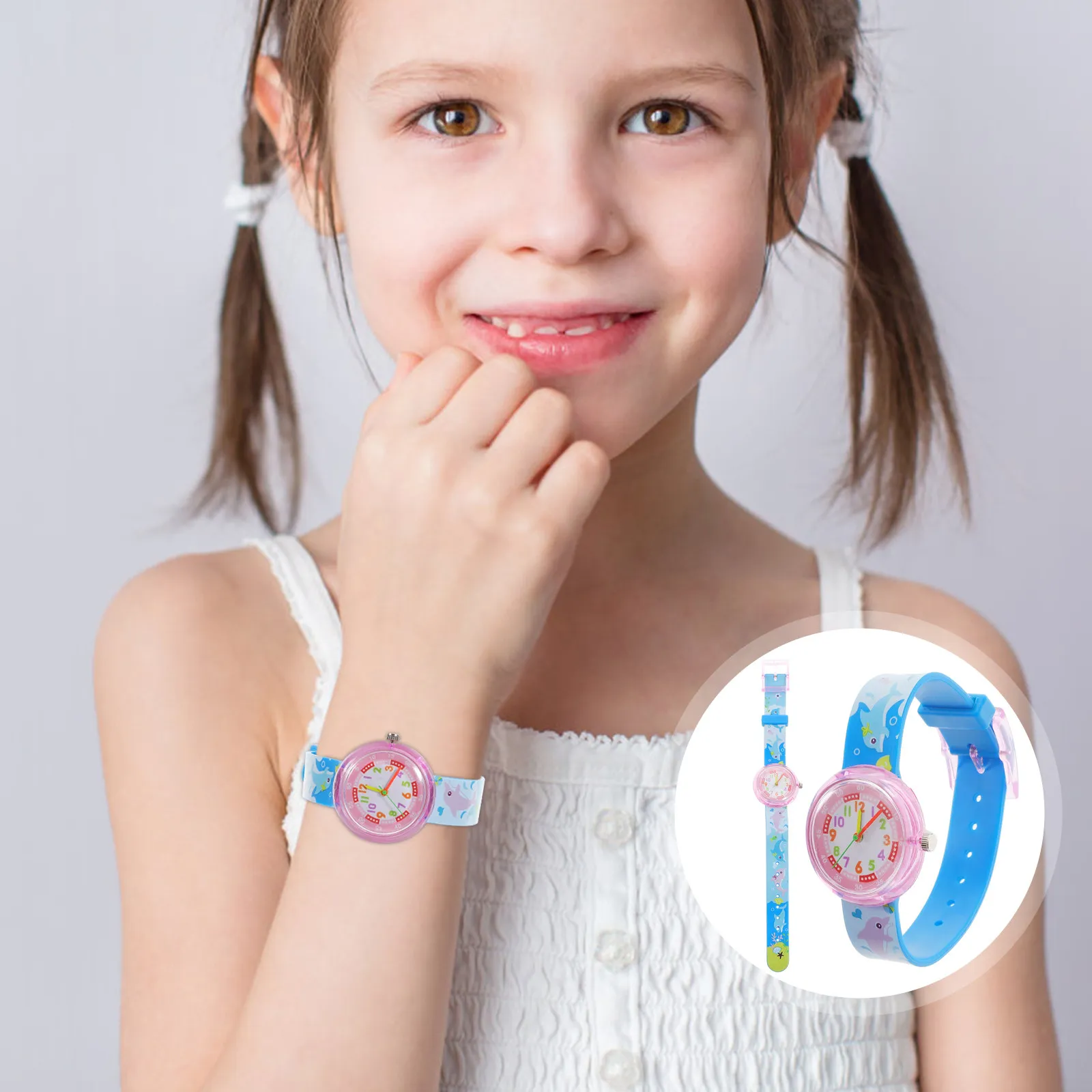 

Очаровательные детские часы с изображением динозавра, кварцевый механизм, безопасный материал премиум-класса, удобный ремешок, прекрасный подарок на день рождения для детей