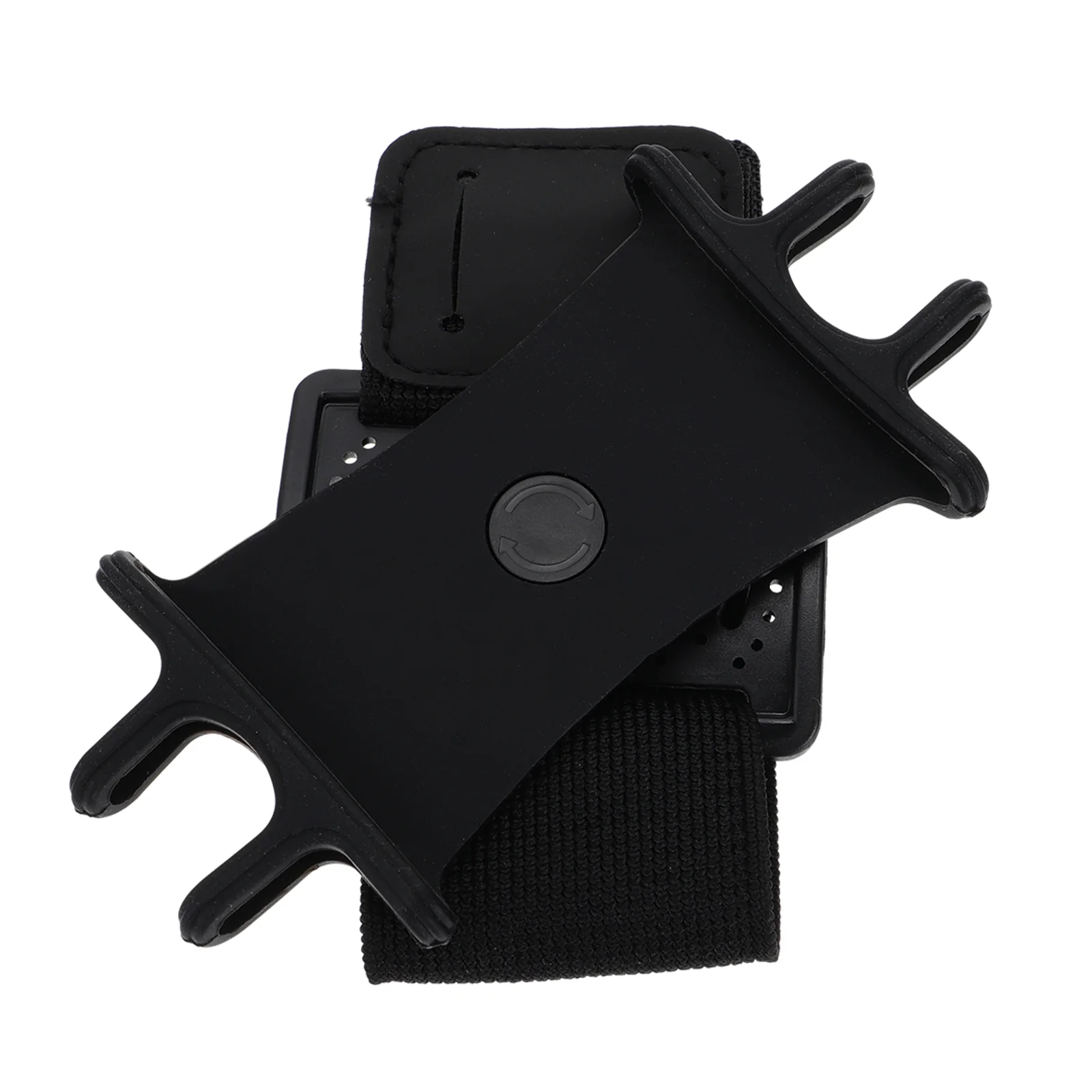 

2 Pcs Rotatable Silicone Mobile Phone Wrist Band Sports Armband Outdoor Running Holder For Walking Hiking Biking Cellphone Arm