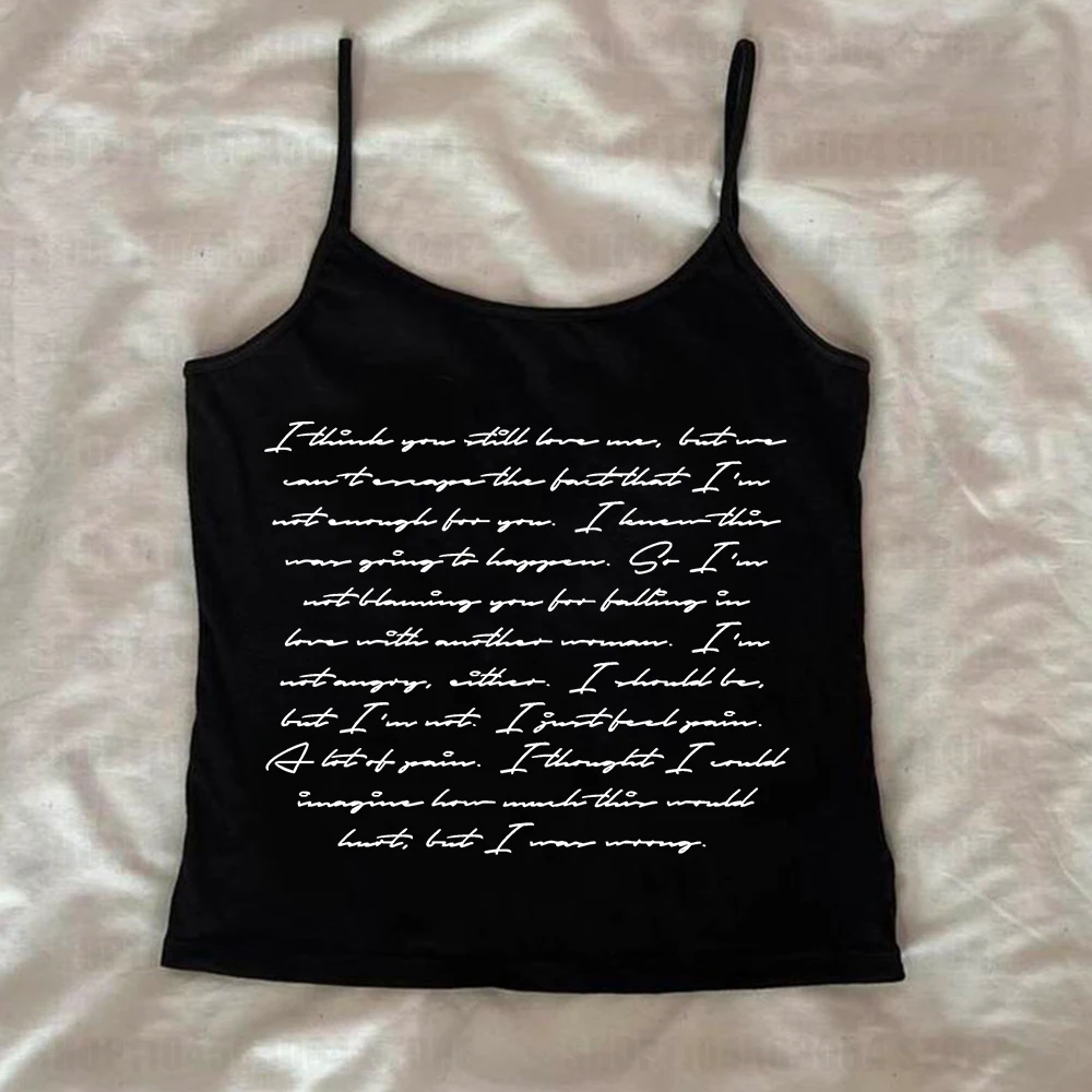 Vintage Gothic Women's Corset Tank Tops Y2kสไตล์เสื้อผ้าEmoสาวเด็กTees Crop Tops 90S PunkกราฟิกCamisole Grunge Tops